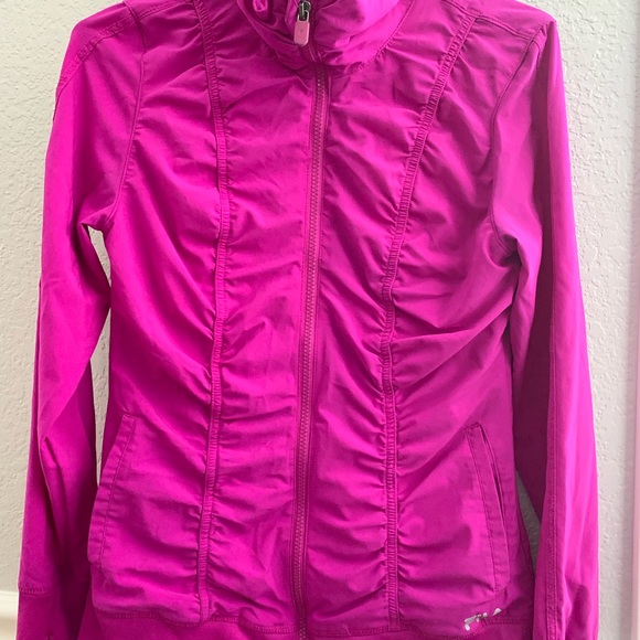 Hot Pink Fila Dry Fit Athletic Jacket - Picture 1 of 2